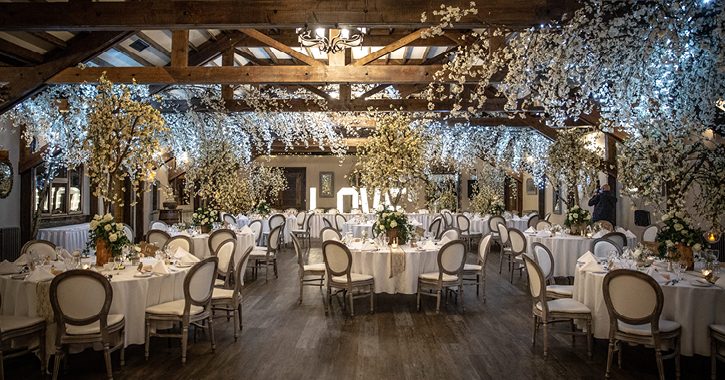 The South Causey Inn decorated for a wedding